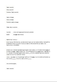 format zakelijke brief
