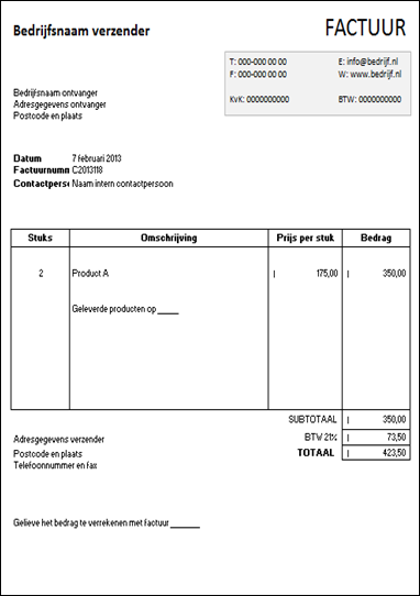garaje iban download een factuur voorbeeld 21 btw garaje iban download een factuur voorbeeld 21 btw
