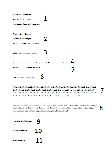 Standaard Layout Zakelijke Brief | een voorbeeld brief opmaak Standaard Layout Zakelijke Brief | een voorbeeld brief opmaak