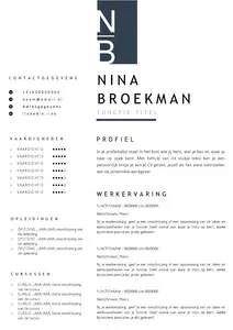 Gratis cv template 18 word | 100% gratis voorbeeld cv templates in Microsoft Word | Maak je CV in een handomdraai | eenvoudig en snel te bewerken