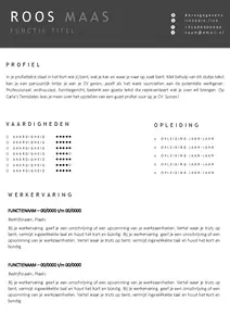 Gratis cv template 26 word | 100% gratis voorbeeld cv templates in Microsoft Word | Maak je CV in een handomdraai | eenvoudig en snel te bewerken