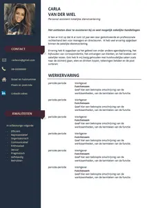 Gratis CV voorbeeld, ga je Solliciteren en wil je Snel een Professioneel CV Maken? Bekijk onze Gratis Sjablonen en Ga Direct aan de Slag. Voorbeeld CV Gratis. 