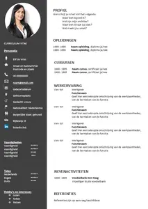cv voorbeeld 6: in een handomdraai je cv maken met onze gratis cv voorbeelden in Microsoft Word. 100% gratis, professioneel en snel.