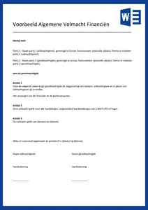 Algemene Volmacht, alles wat u moet weten en diverse voorbeelden