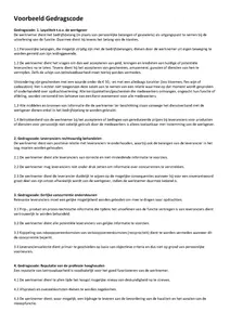 voorbeeld van een gedragscode