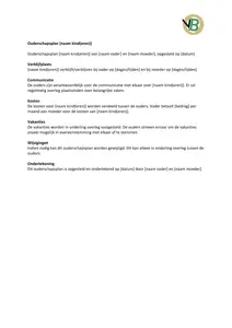 Op zoek naar een voorbeeld ouderschapsplan? Leer hoe je een ouderschapsplan opstelt, wat er in moet staan en bekijk voorbeelden van ouderschapsplan.