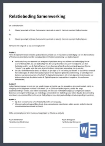 Informatie over een relatiebeding en 3 voorbeelden