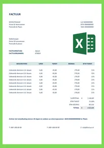 Factuur Voorbeeld ZZP | Maak je Factuur in Excel of Word met onze Gratis Templates | Lees de Belangrijkste Regels voor het Opstellen van je Factuur | voorbeeldoffice.com