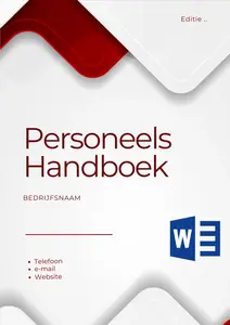 Personeelshandboek Voorbeeld Gratis | Maak je Personeelshandboek met behulp van onze Gratis Voorbeeld Templates. Eenvoudig, Snel en Professioneel. 