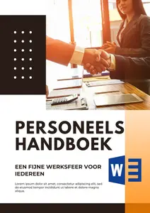 Personeelshandboek voorbeeld