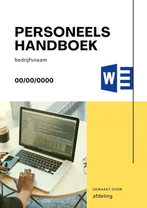 voorbeeld personeelshandboek, bekijk en download het voorbeeld handboek