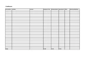 download een voorbeeld administratie crediteuren in Excel, gratis voorbeelden voor uw administratie