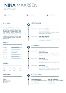 CV voorbeeld Word 8 | eenvoudige (Gratis) cv template | Maak in een handomdraai je cv in Word met onze gratis templates en start direct met solliciteren.