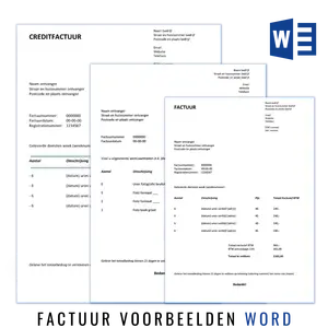 Factuur voorbeelden, Excel, Word, Facturatieprogramma's en uitleg over de opbouw van uw nota's