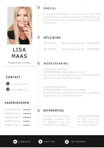Gratis cv template 3 word | 100% gratis voorbeeld cv templates in Microsoft Word | Maak je CV in een handomdraai | eenvoudig en snel te bewerken