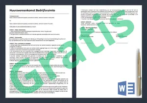 Huurovereenkomst Bedrijfsruimte | Maak Snel een Contract met onze Gratis Voorbeelden | Voor de verhuur van een Bedrijfsruimte