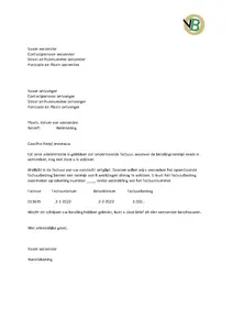 voorbeeld betalingsherinnering, bekijk het voorbeeld van een herinnering en meer informatie over het incassotraject, gratis download.