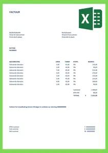 Voorbeeld factuur artiest, bekijk en download het voorbeeld en lees alles over het versturen van een factuur als artiest