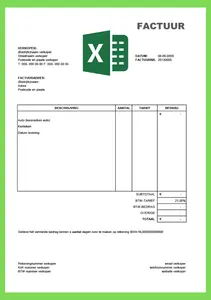 Voorbeeld Factuur Auto, bekijk en download de voorbeeld facturen. 