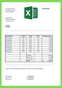 Voorbeeld Factuur Horeca, bekijk en download de voorbeeld facturen.