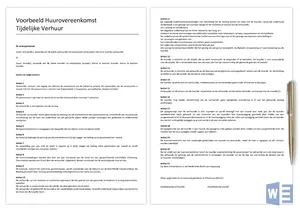 Voorbeeld Huurovereenkomsten, diverse gratis voorbeelden van een huurovereenkomst. Bekijk en download de verschillende voorbeelden. 