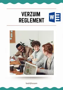 Voorbeeld Verzuimreglement, Template van een Verzuimreglement, gratis download