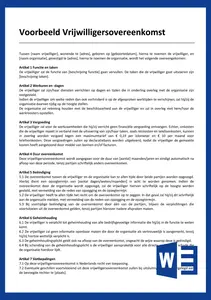 Op zoek naar een voorbeeld vrijwilligersovereenkomst? Met onze handige tips en duidelijke sjabloon stel je eenvoudig een goede overeenkomst op. Download hem nu!