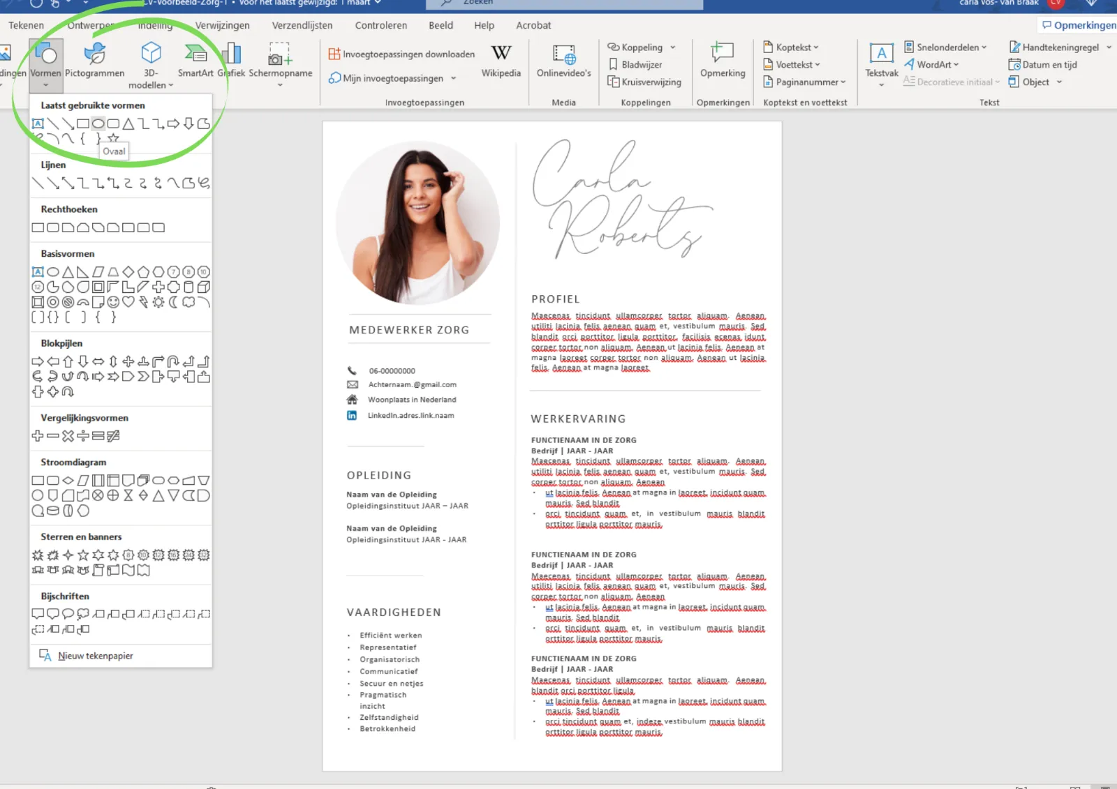 CV-Voorbeeld-Word-met-foto-uitleg-3 CV-Voorbeeld-Word-met-foto-uitleg-3