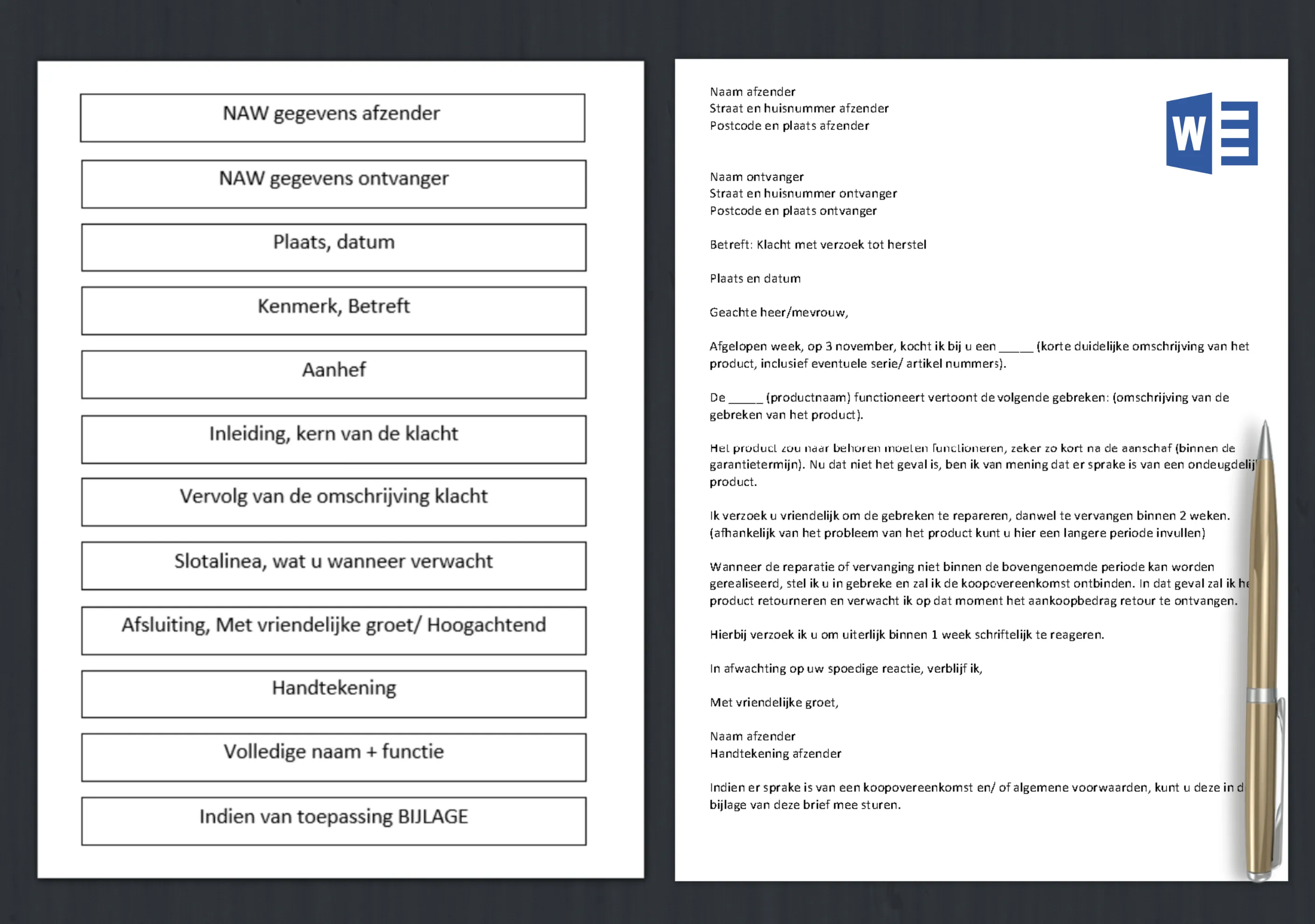 Voorbeeld Klachtenbrief | Maak snel een Professionele Klachtenbrief met behulp van onze gratis Voorbeeld Sjablonen en Tips. 