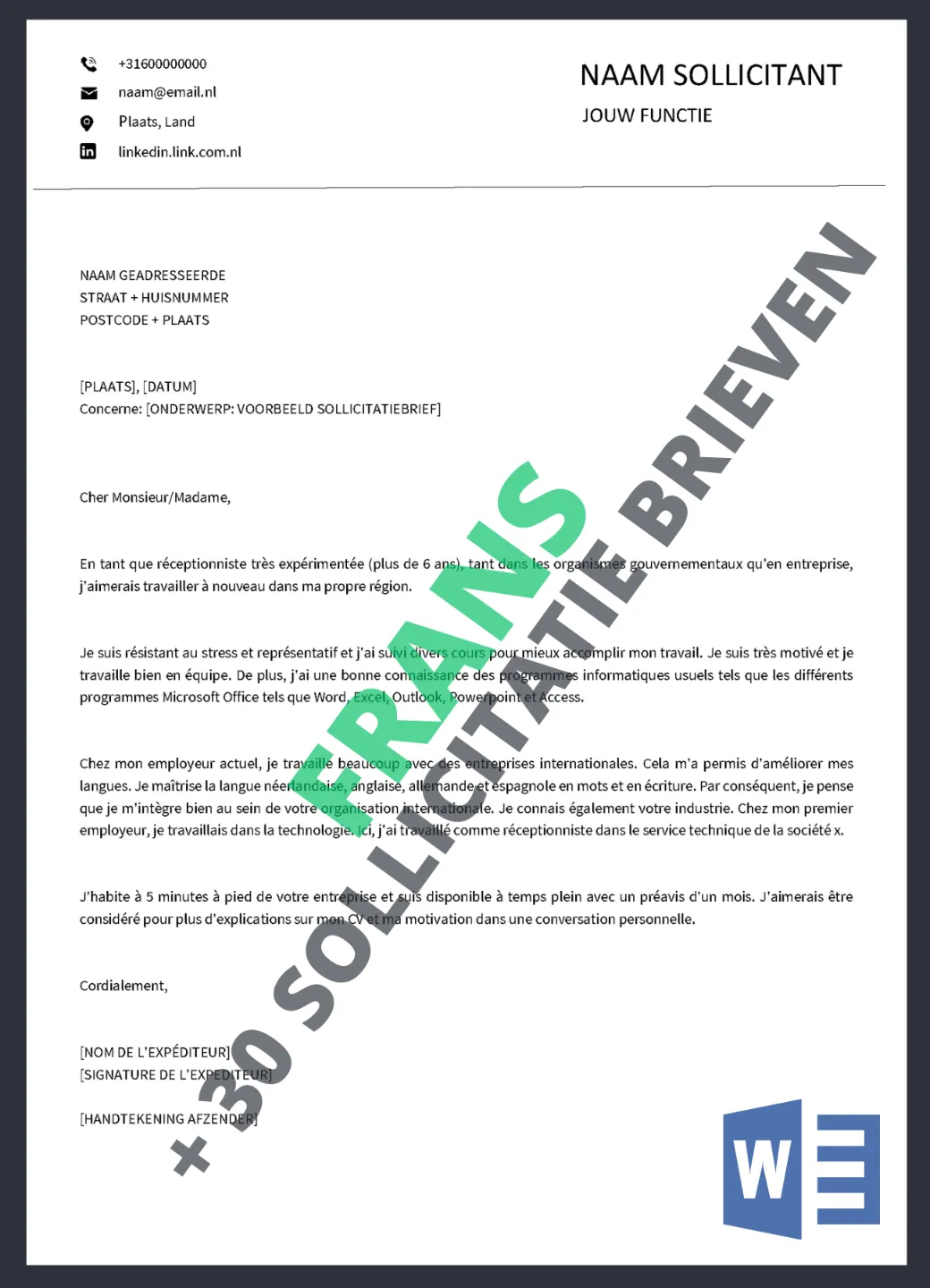 Voorbeeld-Sollicitatiebrief-frans