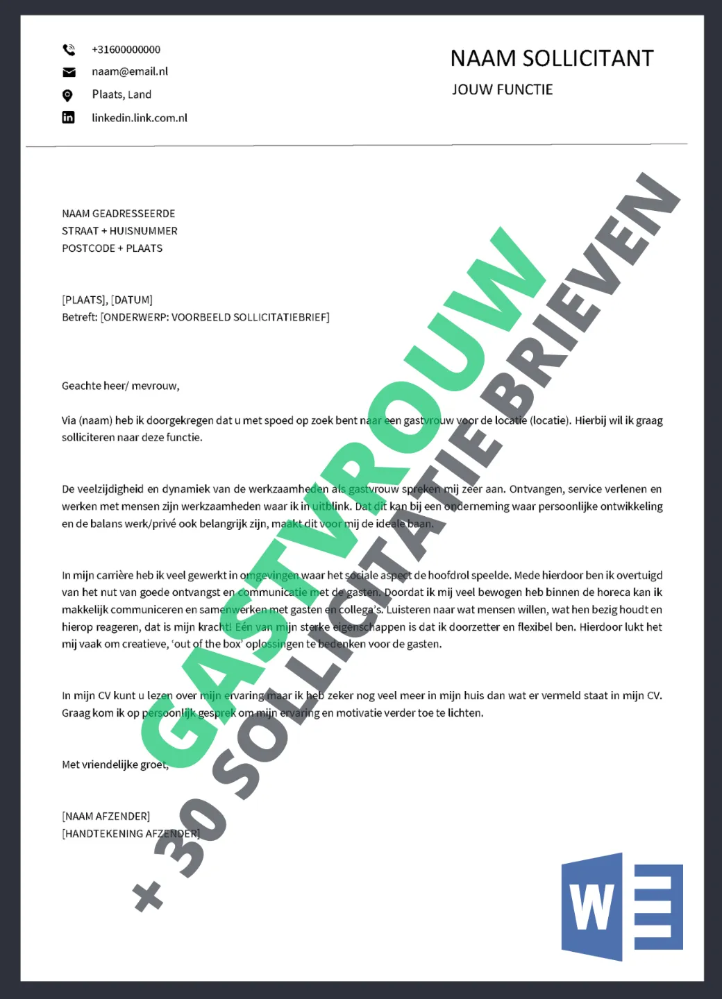 Voorbeeld-Sollicitatiebrief-gastvrouw