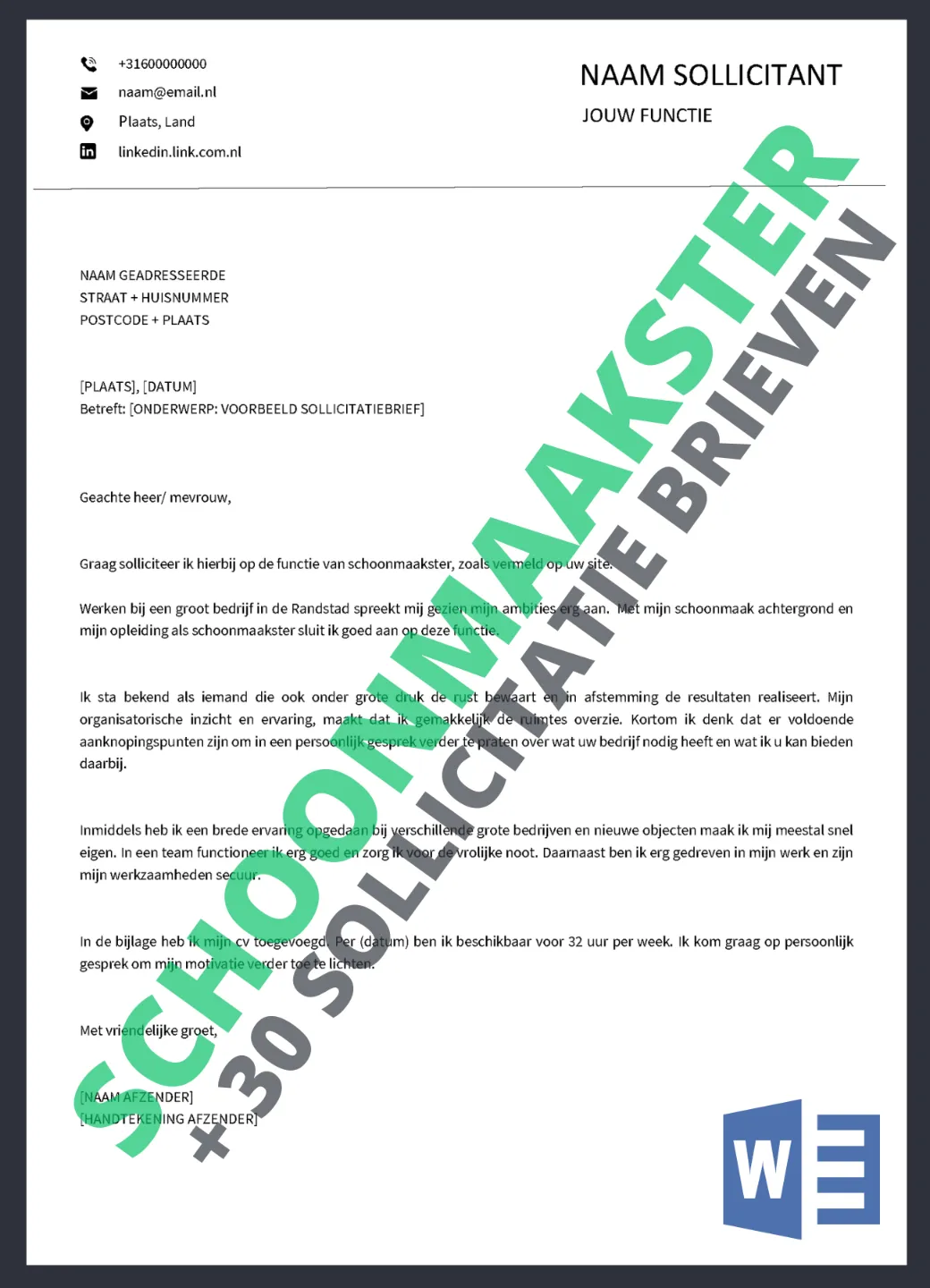 Voorbeeld-Sollicitatiebrief-schoonmaakster