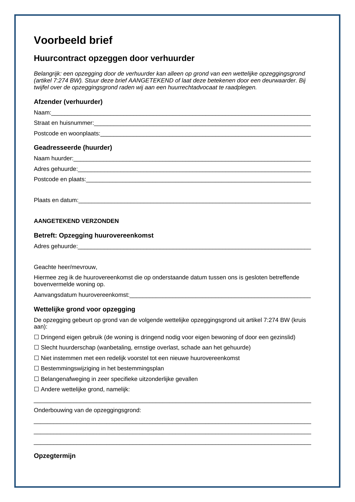 brief-huurcontract-opzeggen-verhuurder-preview