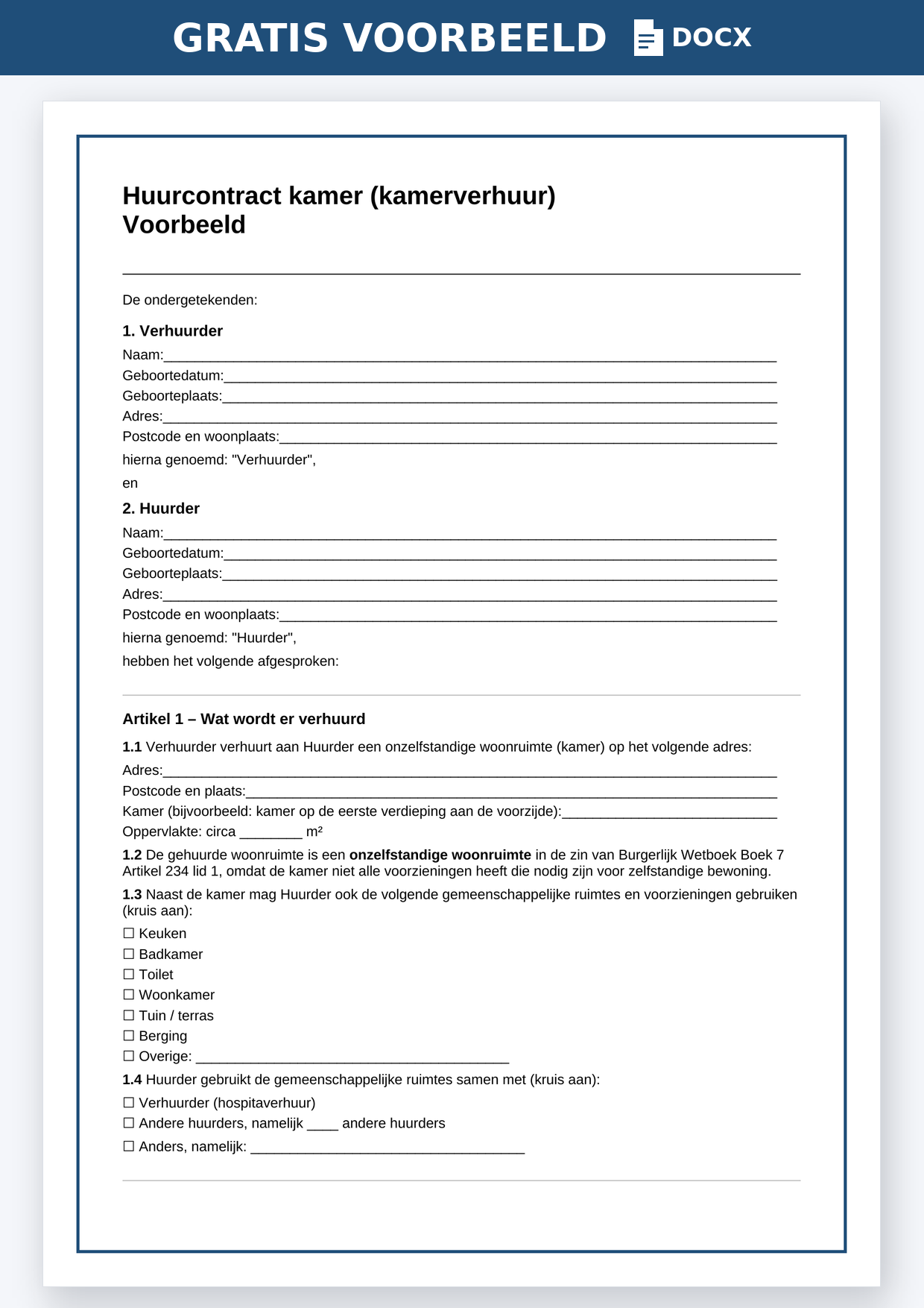 huurcontract-kamer-kamerverhuur-voorbeeld-word