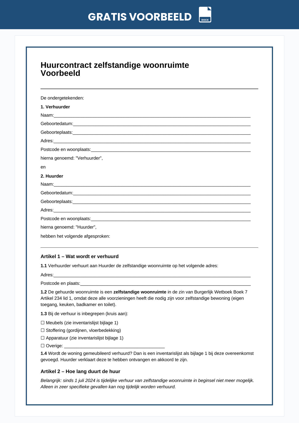 tijdelijk-huurcontract-zelfstandige-woonruimte-voorbeeld-word