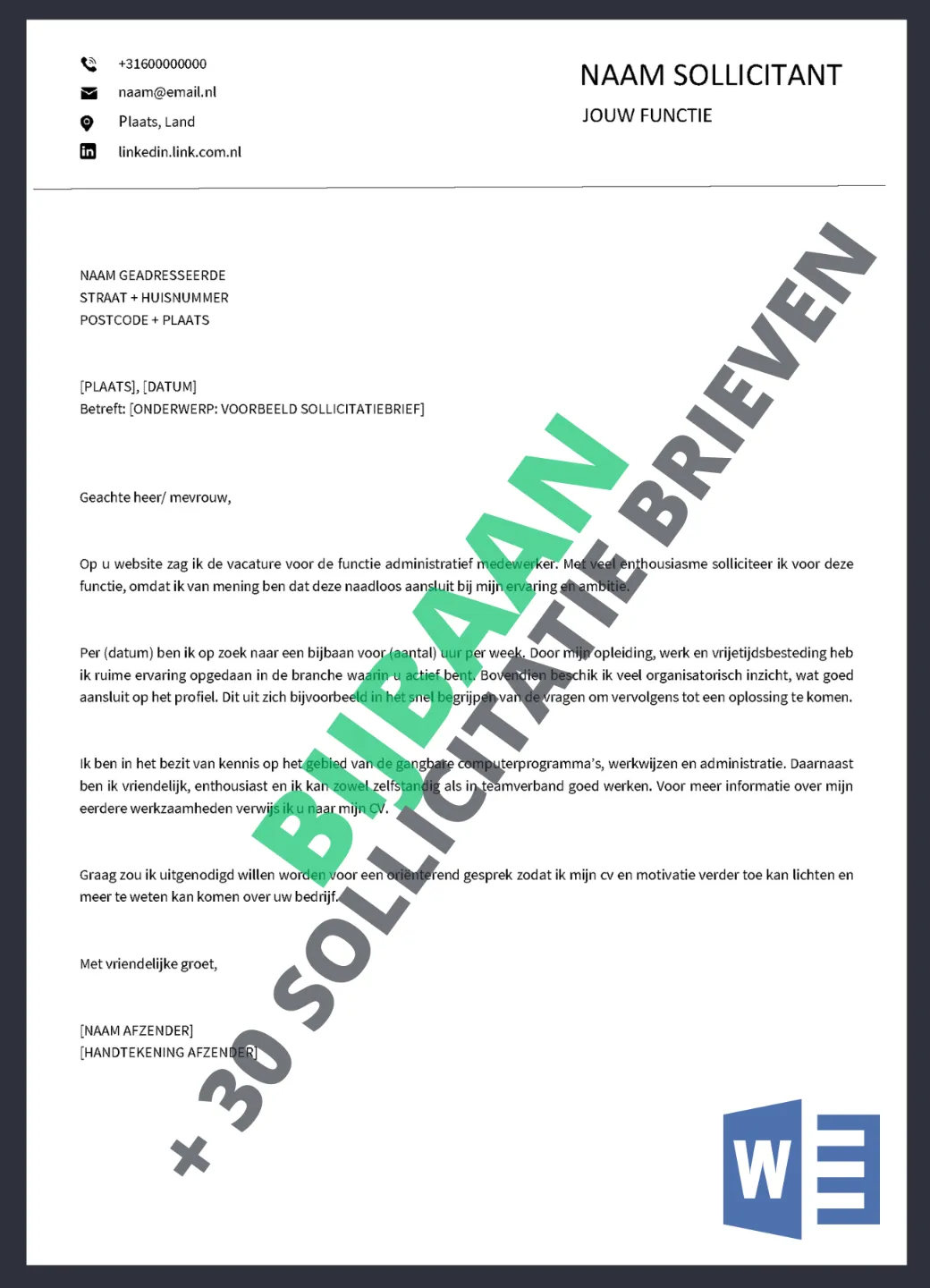 voorbeeld-sollicitatiebrief-bijbaan