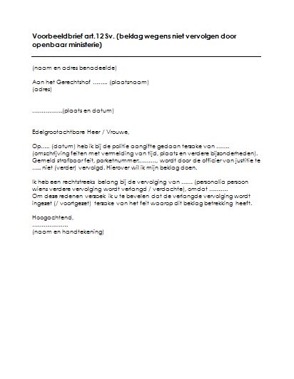 Voorbeeld Zakelijke Brief