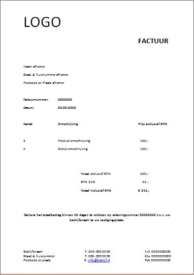 Factuur Maken